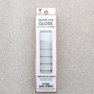 Dashing Diva White Gloss Nailstrips Ultra Shine Gel  Lasts Up To 14 Days NIB
